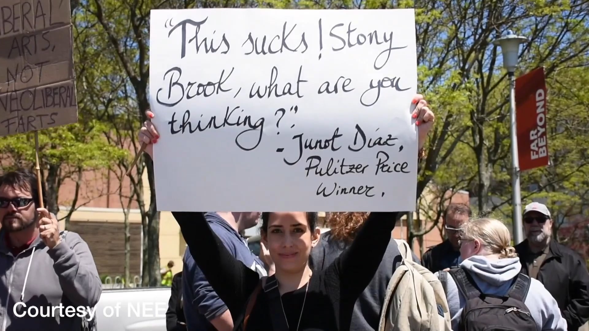 Stony Brook News: The Lone Protester