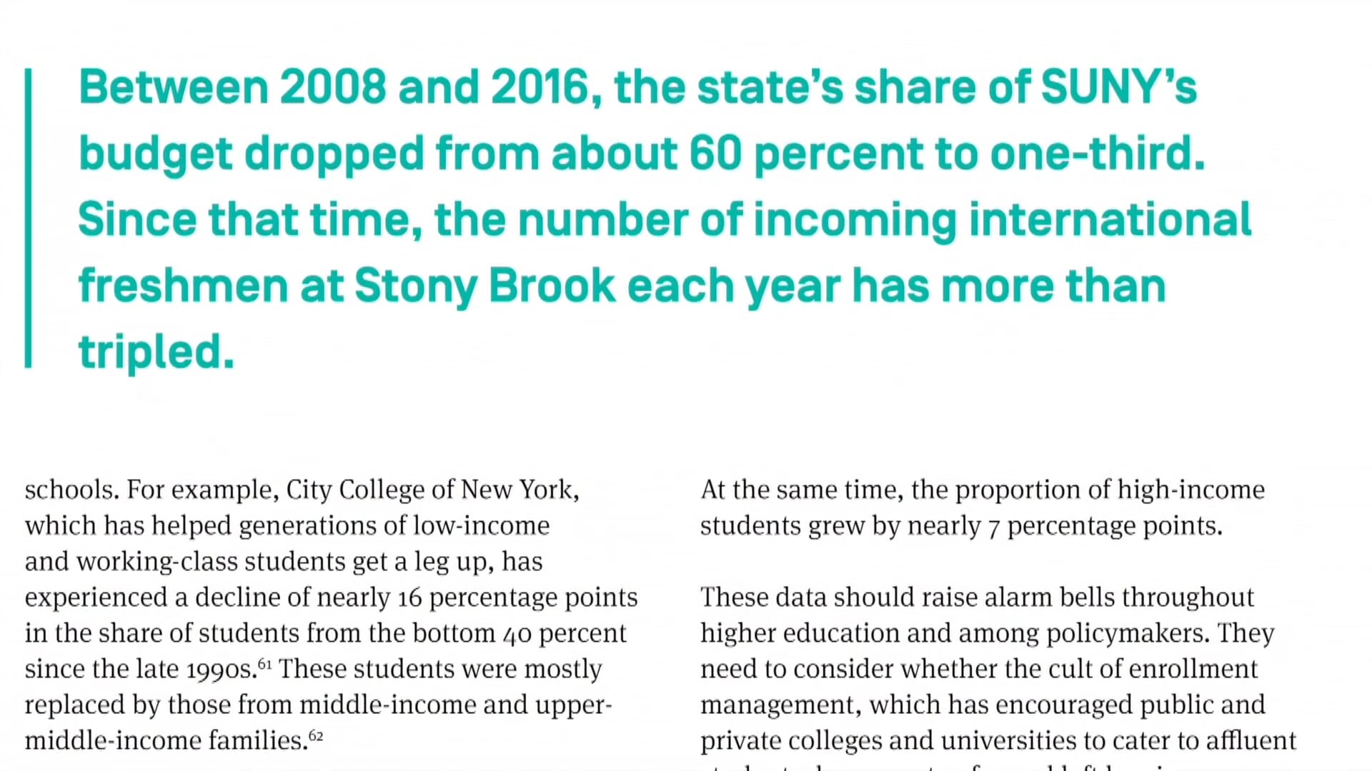 Stony Brook News: SB Skews Wealthy